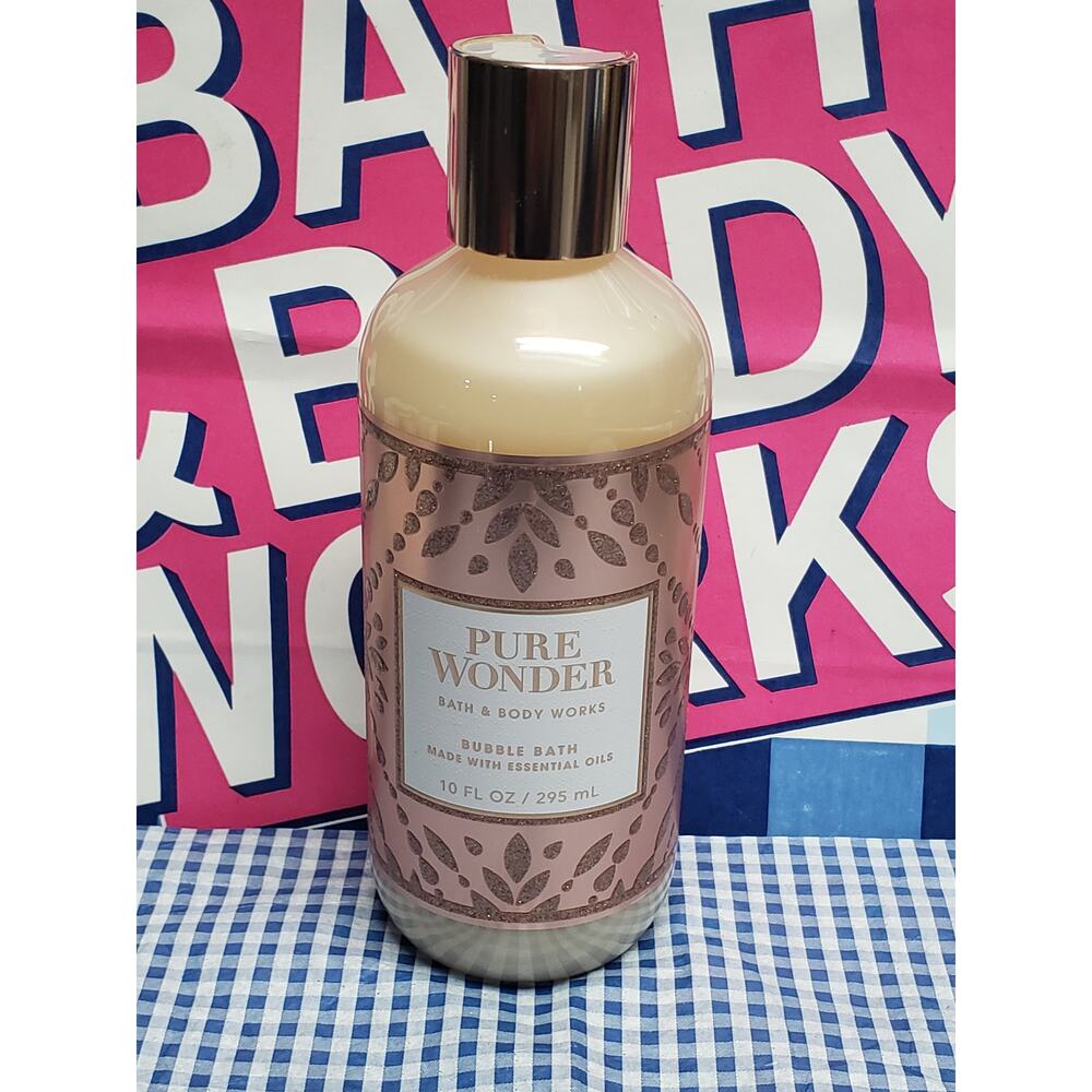 BBW Pure Wonder Luxurious Bubble Bath w. Essential Oils Rich Creamy Foam